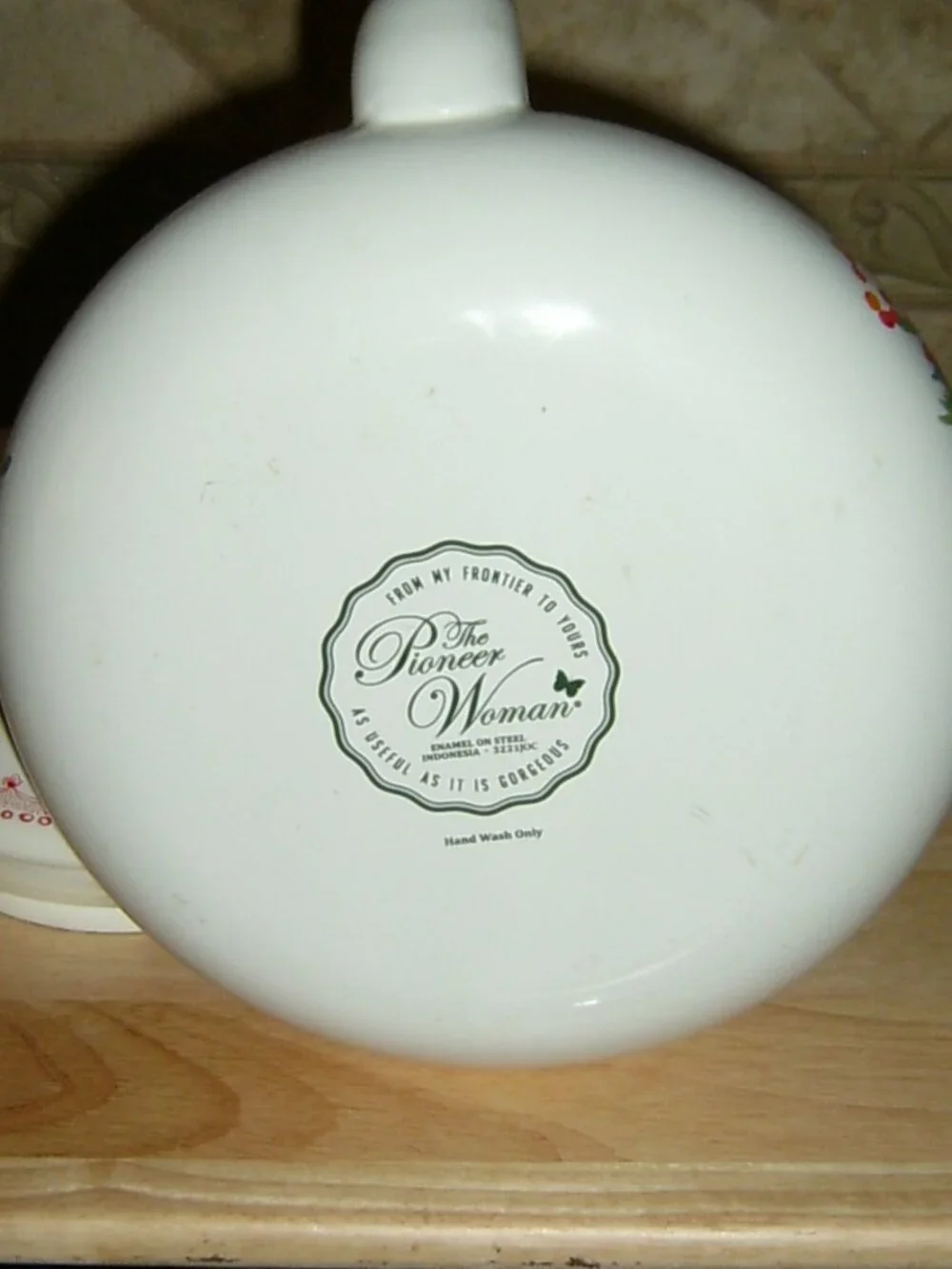 The‎ Pioneer Woman Cheerful Rose Pattern Enamel on Steel Tea Kettle, EUC